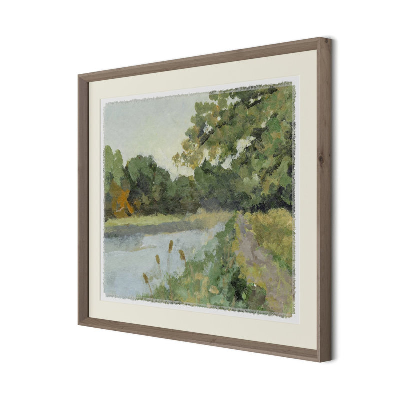 Still Waters Painting by Brittany Smith, Dark Brown, 26.5" H x 32" W