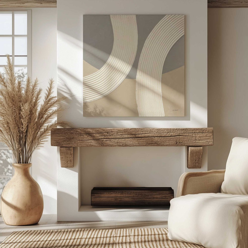 «Rhythm in Neutral Shades II», reproduction sur toile, Toile tendue, H 24 po x l 24 po x P 1,25 po