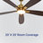 Kaminski 56" Indoor/Outdoor Ceiling Fan with Light and Remote, 6CCT Dimmable LED Light Kit - Champagne Bronze with Reversible Blackened Oak/Dark Cherry-150034614-150034612