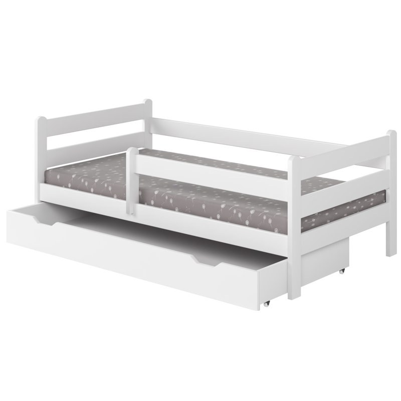 Standard with Storage Included, European Toddler (80 x 160cm), White
