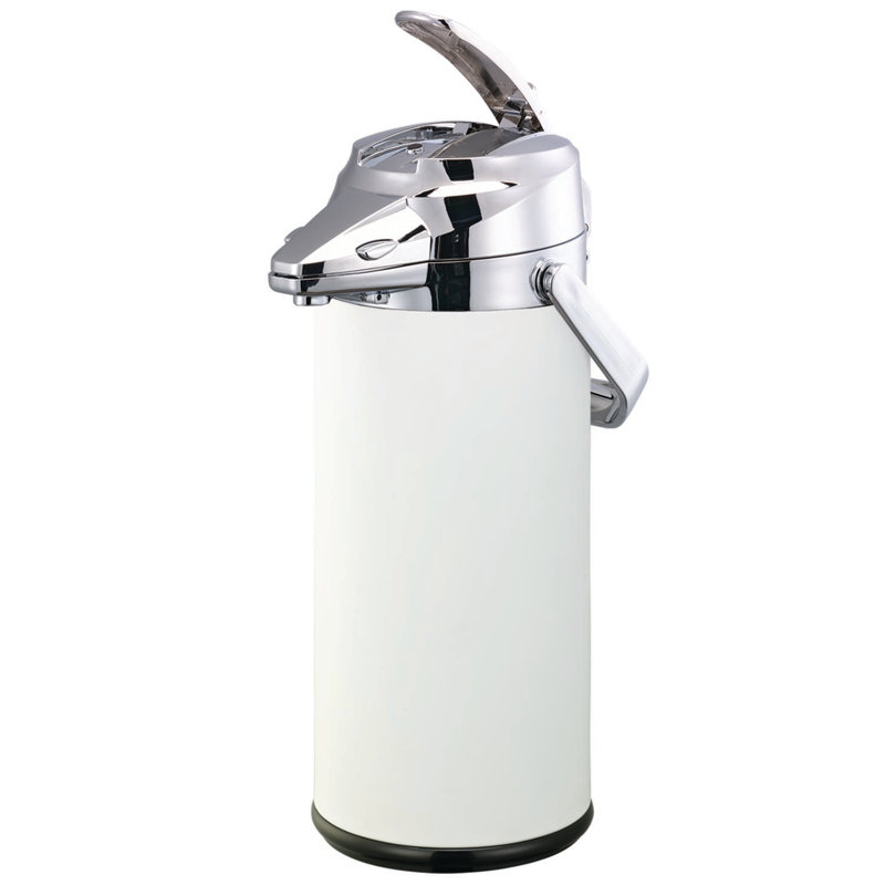 Stainless Steel Vacuum Insulated 9 Cup Airpot, White