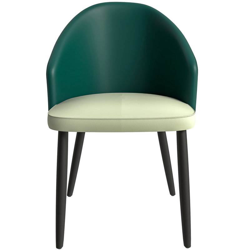 Chevalier Churchill Upholstered Back Side Chair Dining Chair, Single, Green/Light Gray