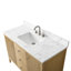 Ensemble de meuble-lavabo autoportant à simple cuve 48 po avec plateau en marbre Lavallon-105275171-105275172