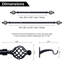 Caillo Matte Black Curtain Track/Rail-1408578382