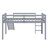 Twin Size Rubber Wood Low Loft Bed – Slide, Ladder & Safety Guardrails-135783432