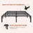 10 Inch King Size Metal Platform Bed Frame No Screws Needed Heavy Duty 800 Lbs Capacity Reinforced Iron Slats And Legs Tool Free Assembly No Box Spring Required-408976919-408976904