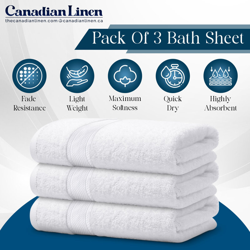 Ensemble 3 serviettes de bain