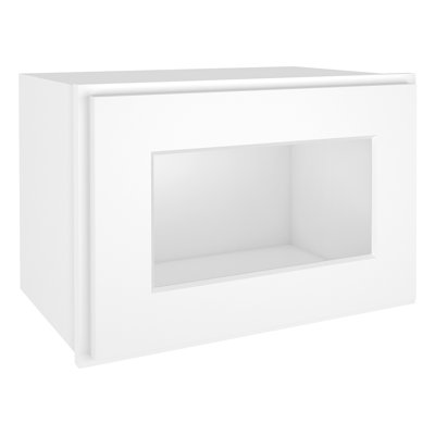 Armoire murale standard en contreplaqué avec verre à fermeture douce non incluse