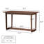 Latitude Run® 51.2'' W 100% Solid Wood Desk & Reviews - Wayfair Canada