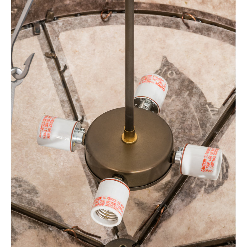 Rustic Lodge 4 - Light Chandelier