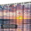 Rideau de douche bateau South Australie Beach Sunset West avec 12 crochets-1785000691