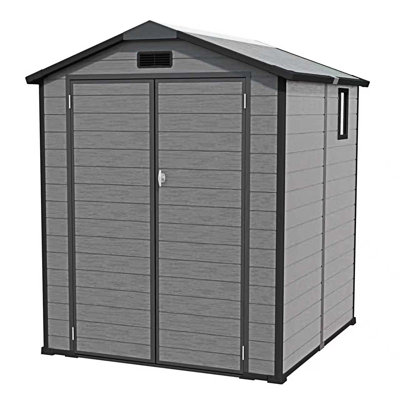 Remise de rangement extérieure 6 pi x 6 pi avec fenêtre et plancher