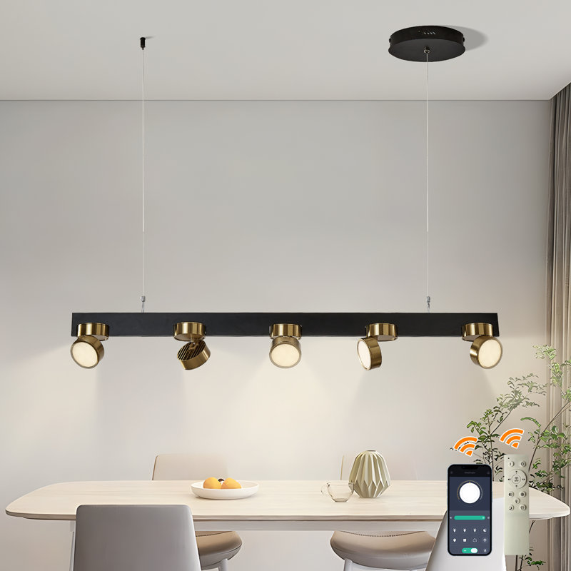 Teresc 5 - Light Kitchen Island Linear LED Pendant