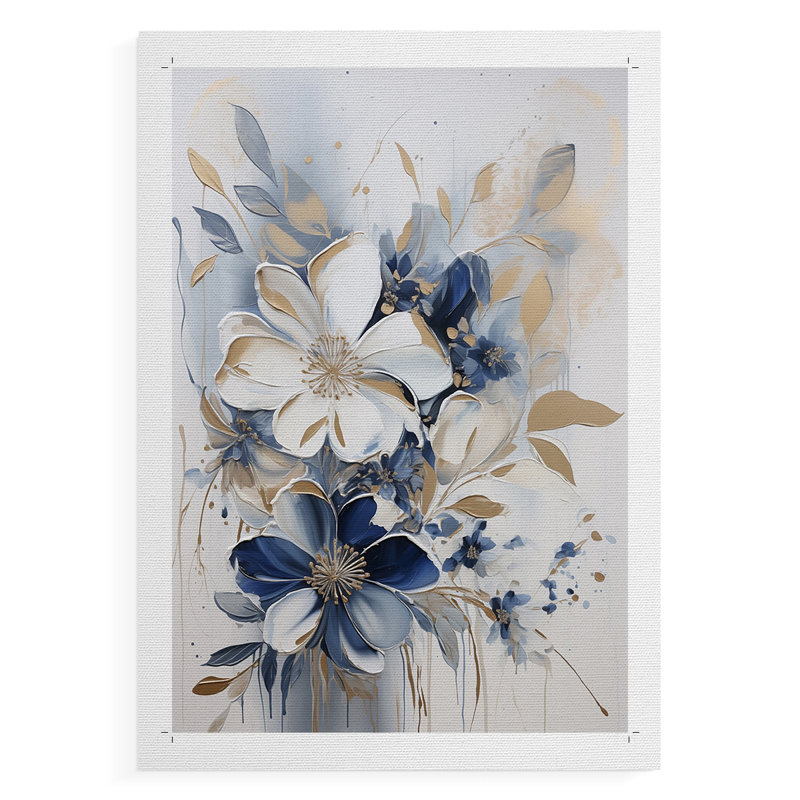 FLORAL Series CCXX III - Impression sur toile seulement - NON-CADRE, H 18 po x l 12 po
