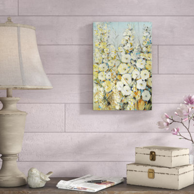 «Cluster of HoIIyhock I», peinture sur toile