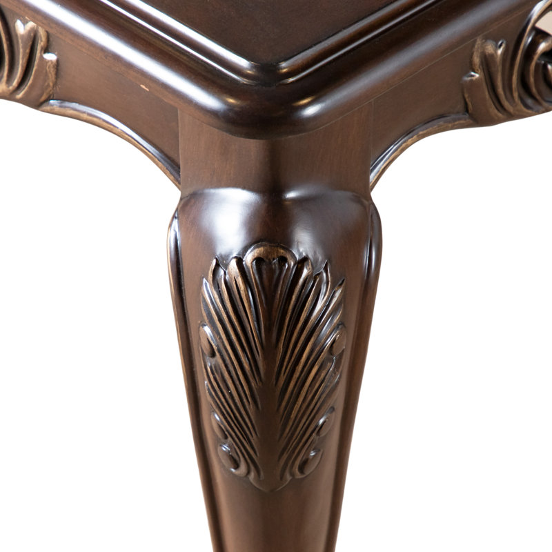 Ensemble de table basse et de table de bout 2 pièces avec pieds en cabriole Barbato