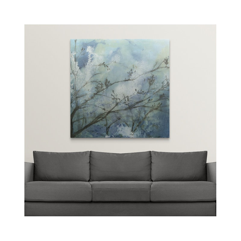 «Moonlit Branches I» par Jennifer Goldberger, reproduction d'art, H 35 po x l 35 po x P 1,5 po, Toile