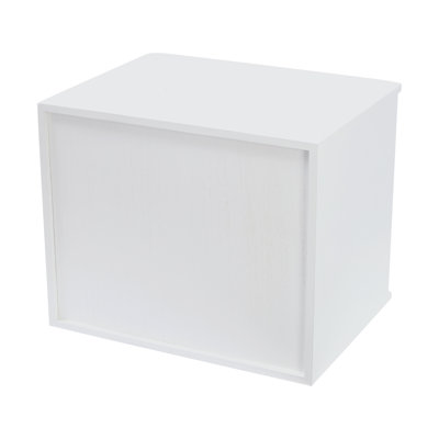 Boîte de rangement de bureau en bois à 3 niveaux avec tiroirs