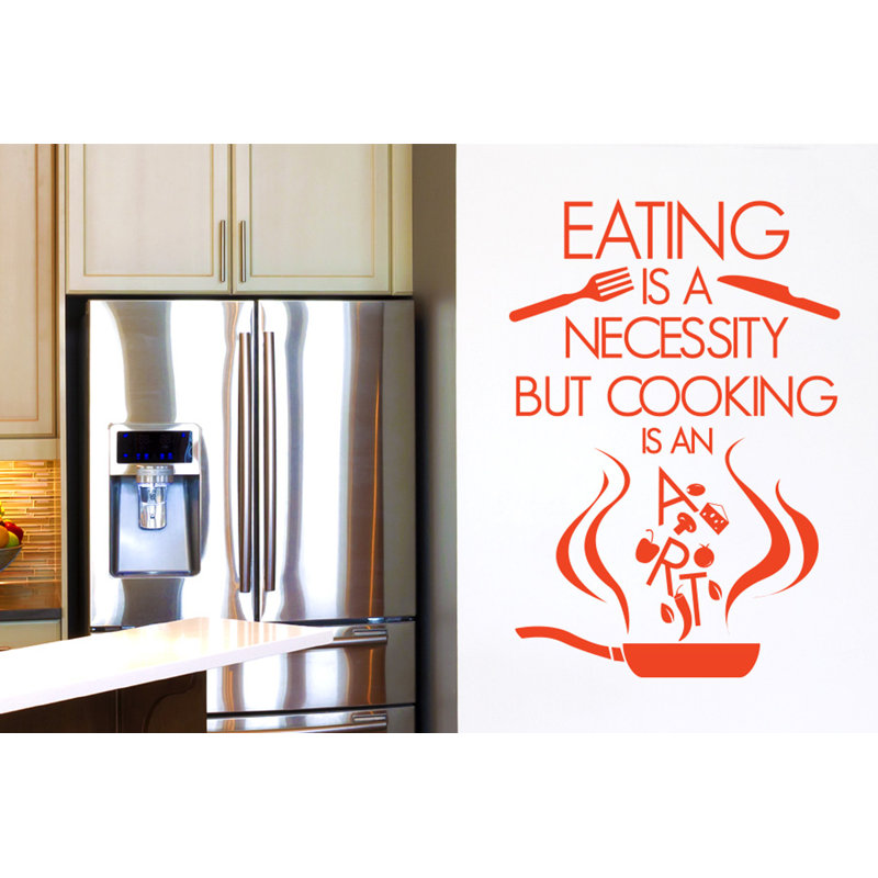 Food & Beverage Wall Decal, Orange