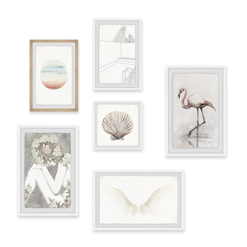 Acadia In the Blush Hexaptych