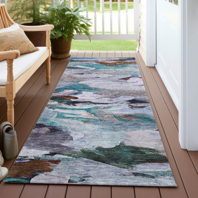 Tapis intérieur / extérieur bleu Loomari