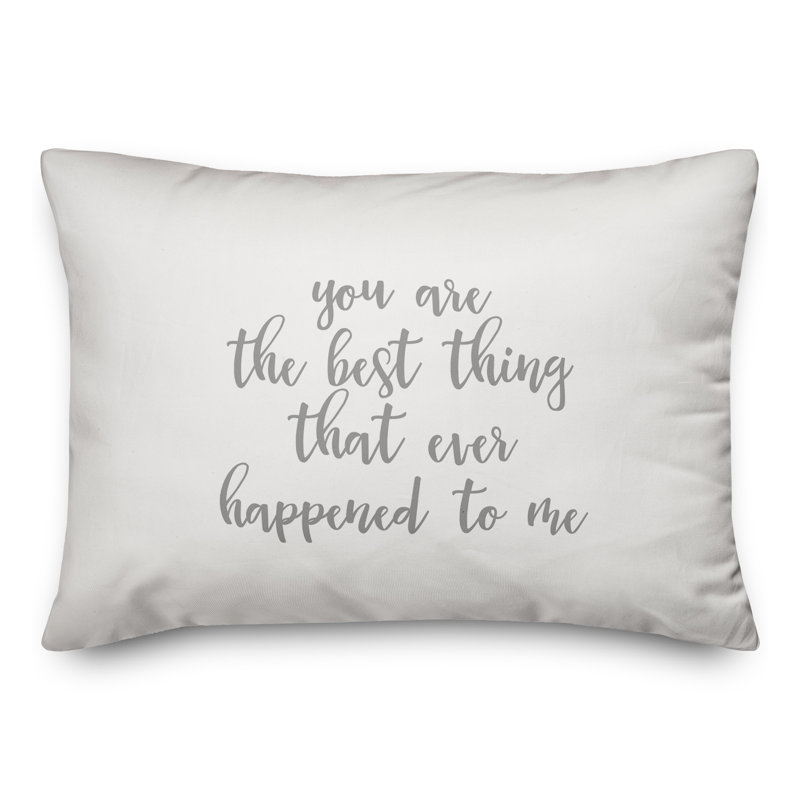  Coussin You Are The Best Thing, Gris / blanc