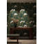 Papier peint floral, oiseau mural, décoration murale verte