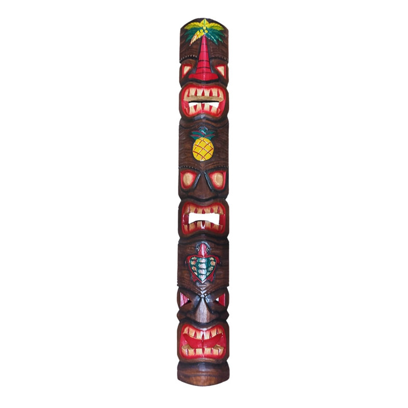 60 po Tiki Mask Three Face Ananas & Palm