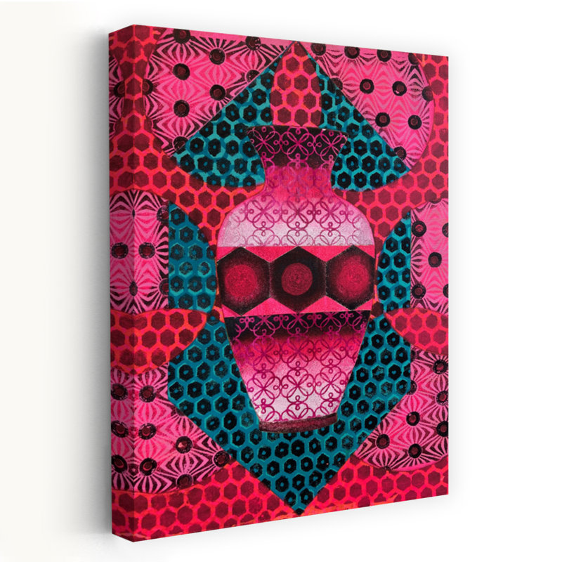 Art contemporain contemporain abstrait géométrique, H 12 po x l 8 po