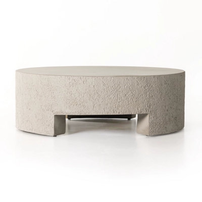 Designer Round/Rectangular Outdoor Cement Tea Table for Living Room