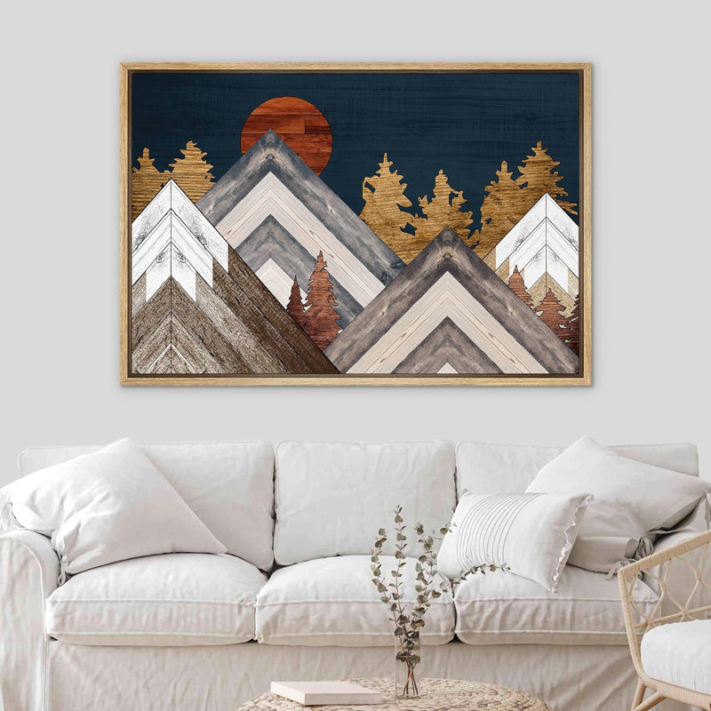 Arbres de montagne, Naturel, H 24 po x l 36 po x P 1,5 po