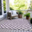 Tapis mauve lavable à la machine intérieur / extérieur Xhevrie-999286658