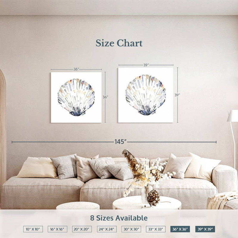 Aletra Simple Shells III, 39" H x 39" W