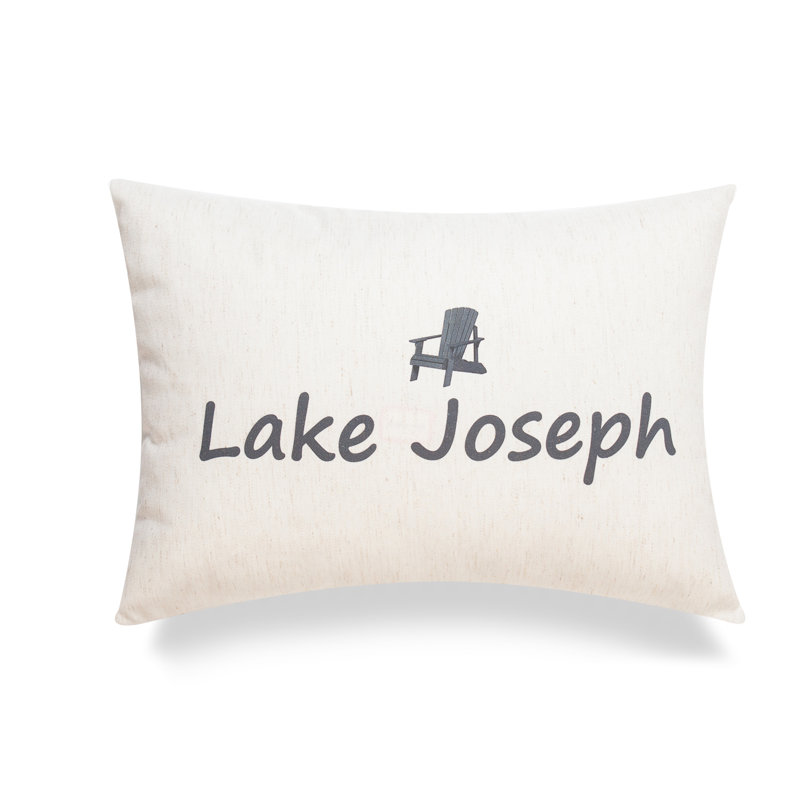 Lake Throw Pillow, Polyester/Polyfill