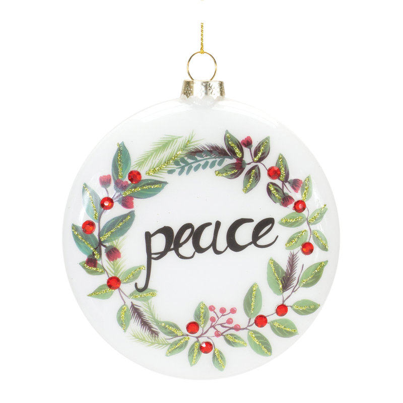 4.25'' Glass Holiday Shaped Ornament