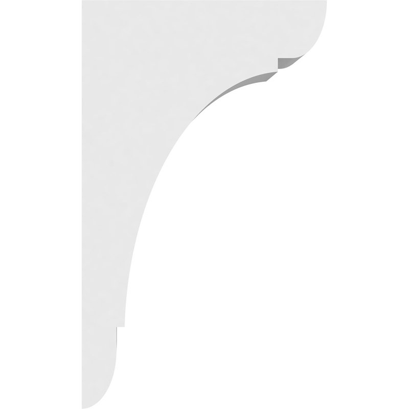 Corbeau standard en PVC de qualité architecturale standard, H 10 po x l 3 po x P 6 po