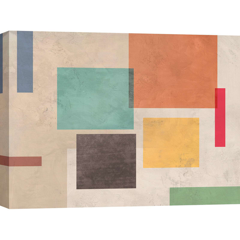 Geometric And Minimal Composition: Galaxy Emulator by Sonne Taylor - Wrapped Canvas Print, 40cm H x 60cm W