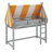 Twin Size Loft Bed With Canopy, Wood Loft Bed Frame With LED Lights & Front Display Bookshelf For Kids-1751595860-1751595863