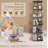 Rotating Bookshelf Tower 5 Tier, Spinning Bookcase, Revolving 360 Book Shelf Narrow Tall Bookcase, Vertical Turning Round Storage Bookshelf, Book Shelf Organizer For Bedroom, Living Room, Brown-1530381876