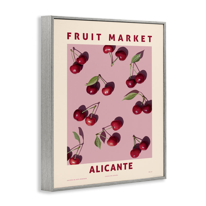 «Fruit Market Cherries», estampe numérique par Reinders, Estampe numérique Farmhouse, H 30 po x l 24 po