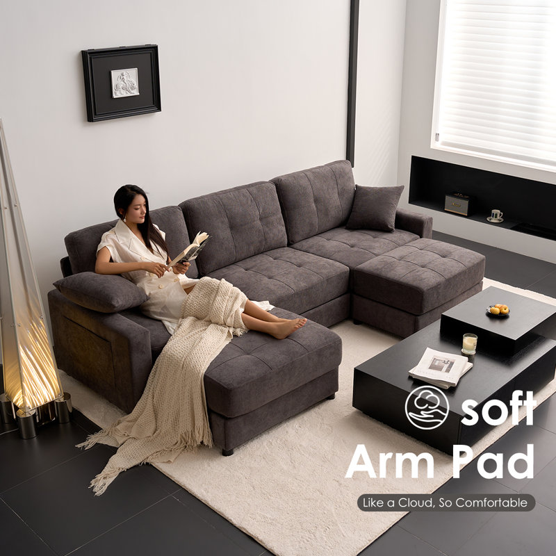 3 Seater Sofa, Light Grey