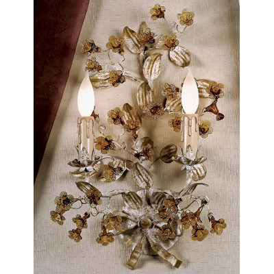 Lampe murale bougie 2 lumières
