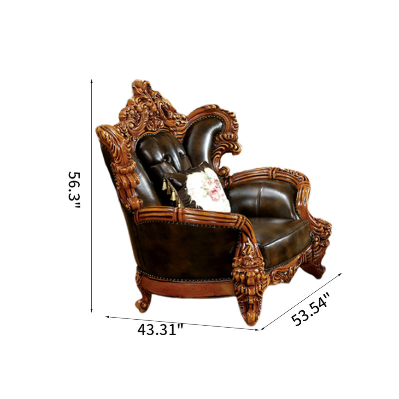 Fauteuil de luxe en cuir véritable American