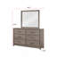 Commode de rangement contemporaine 1 tiroir 6 poignées en métal avec finition chêne gris-1690389317