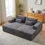 Méridienne surdimensionnée 87 po, sans assemblage requis, causeuse nuage moelleuse avec canapé-lit inclinable, fauteuil-lit moderne moelleux-2089338951