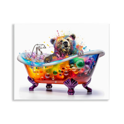 Art mural moderne "Bold Bubble Bath" par Mary Cunningham