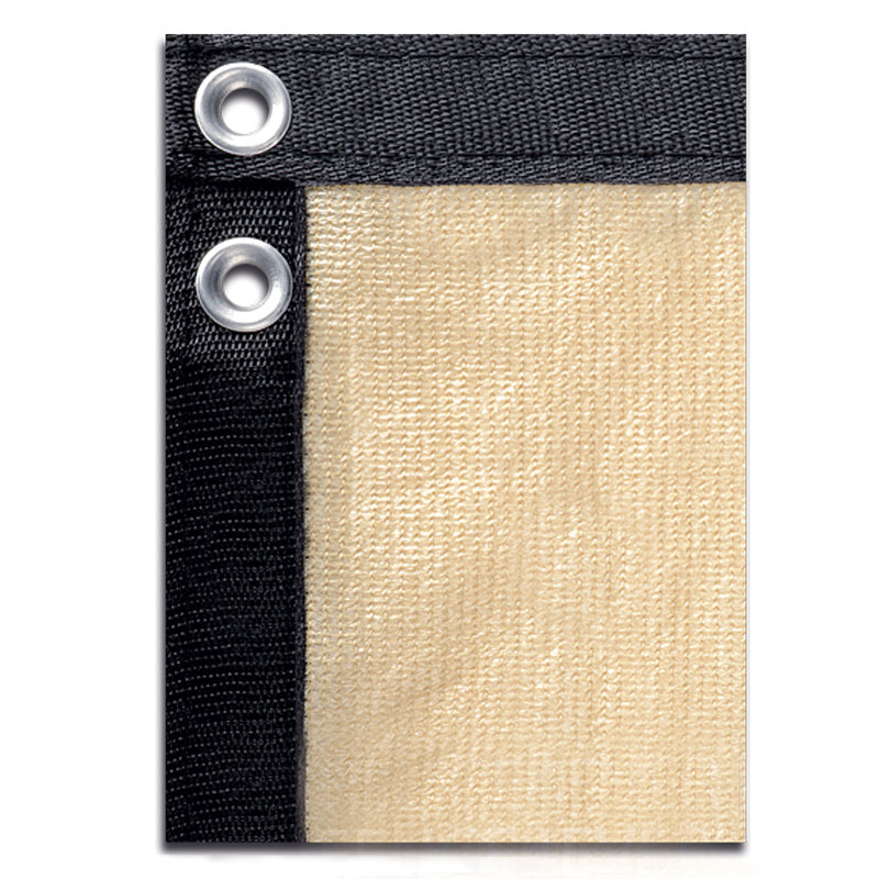 Beige Polyethylene Privacy Screen Fence for Garden and Pool, 8 ft. by 50 ft.
