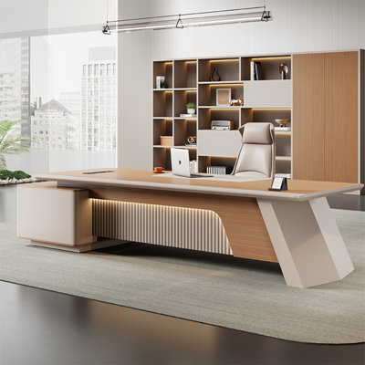 Bureau de luxe 86,61 "haut de gamme avec bandes lumineuses