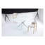 Table rectangulaire 59,06 "en verre trempé - structure en fer argenté, grande-1376094149-1376094155