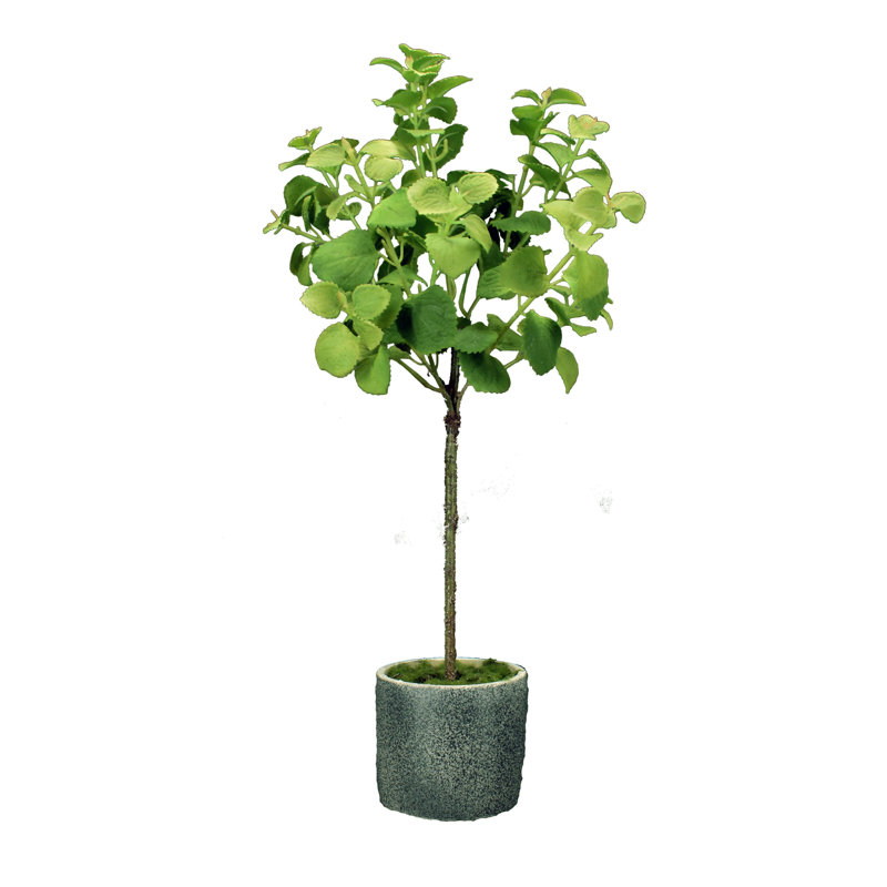 Arbre à menthe artificiel en pot